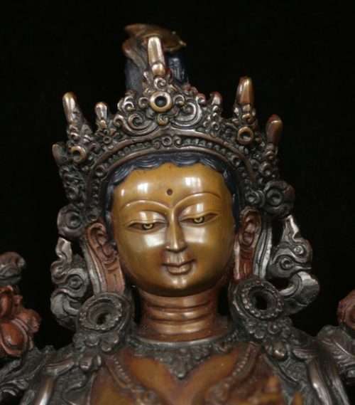 Green Tara statue 20 cm - Image 3