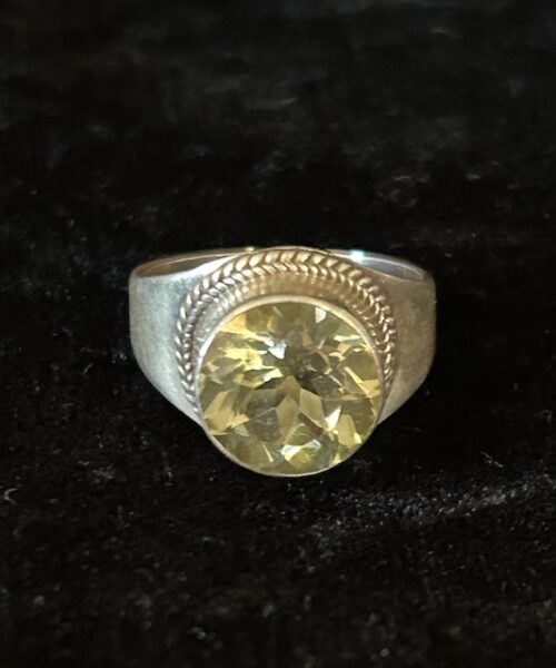 SILVER TOPAZ Ring