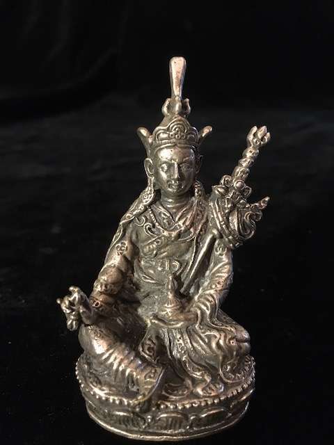 Padmasambhava statue 8cm brass - Buddhist Images