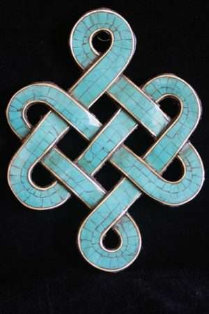 Endless knot wooden hanging WHEK1