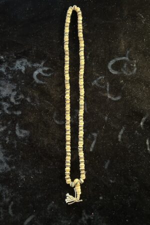 Bone and stone Buddhist mala 8 mm