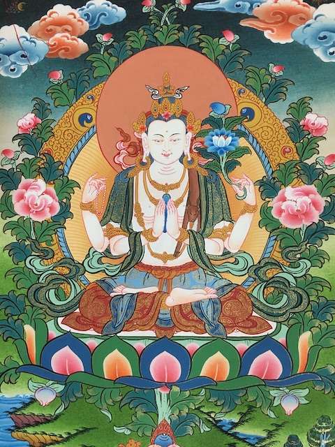 Avalokitesvara Thangka - Buddhist Images