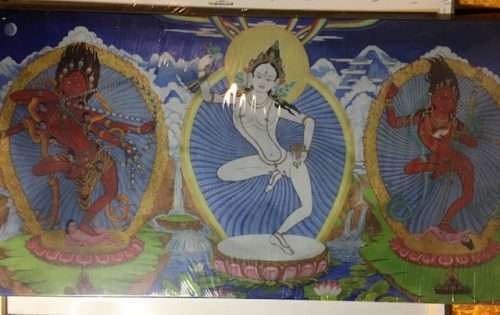 MACHIG LABDRON /KURUKULLA/ VAJRAVARAHI CANVAS PRINT 60x120cm/