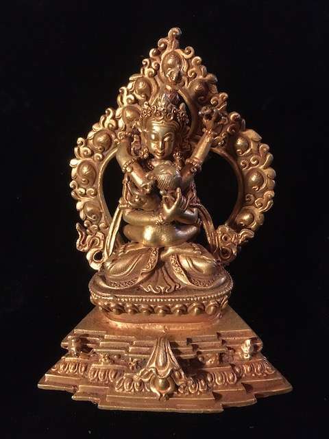 VAJRADHARA YAB YUM STATUE 12cm - Buddhist Images