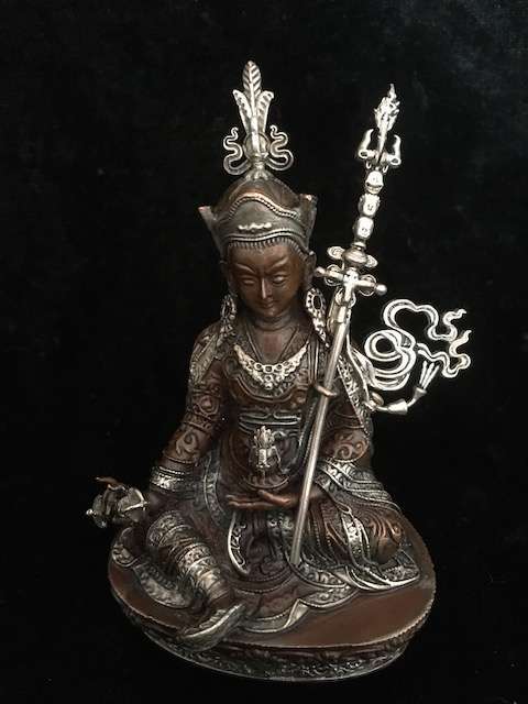 PADMASAMBHAVA STATUE cm copper Fine hand carved finish - Buddhist Images