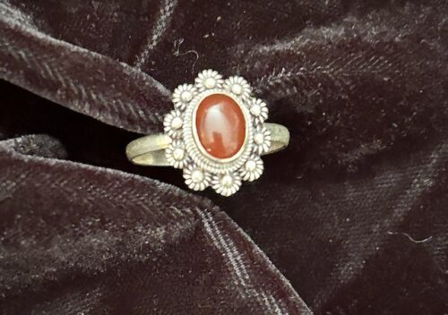 SILVER and CARNELIAN Ring - Image 3