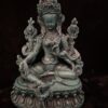 GREEN Tara statue resin 16cm