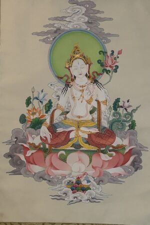 WHITE TARA THANGKA