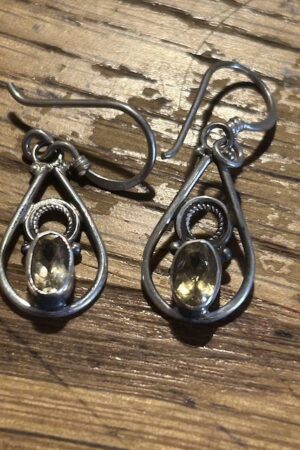 TOPAZ Silver earrings 1.5cm