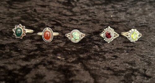 Silver rings mix 2cm