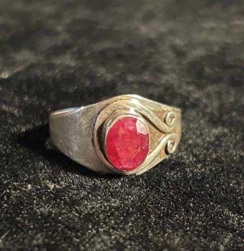 SILVER RUBY Ring