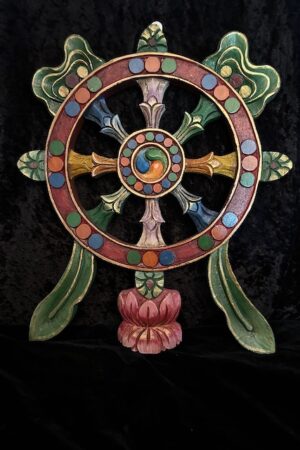 Dharmachakra hanging wood 52cm