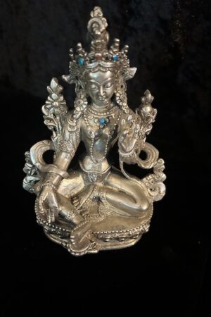 GREEN TARA STATUE 15cm  Copper