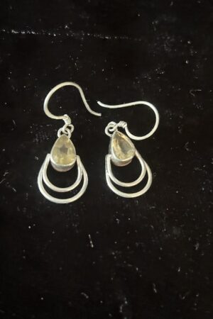 TOPAZ Silver earrings 1.5cm