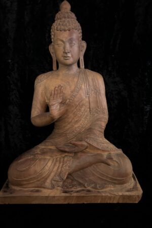 AMOGHASIDDHI BUDDHA  WOOD STATUE 59cm