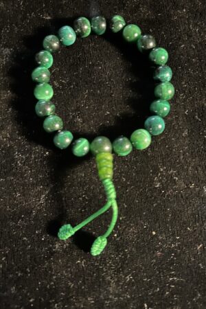 GREEN TIGER'S EYE mala 8mm bead WRIST MALAS