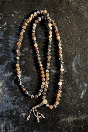 Mixed Agate mala 7mm bead