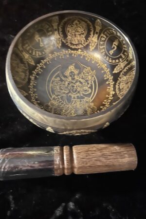 GREEN TARA SINGING BOWL 13cm