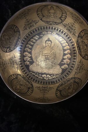 MEDICINE  BUDDHA SINGING BOWL 19 CM