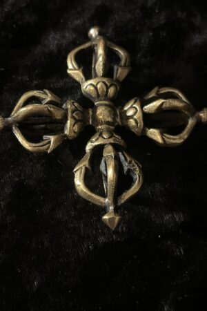 DOUBLE Vajra 8cm BRASS