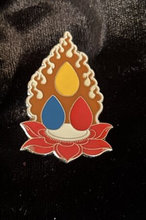 THREE JEWELS BADGE 4CM