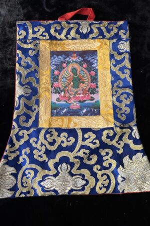 GREEN TARA POSTCARD THANGKA