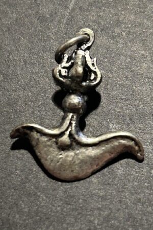 Vajra chopper silver plated pendant