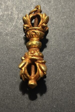 Vajra pendant GOLD PLATED 4.5CM
